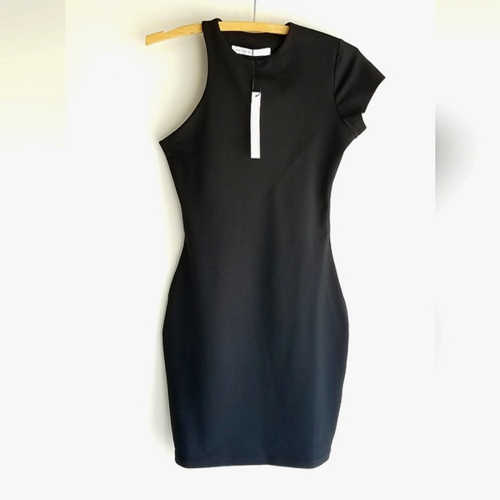 Susana Monaco One Shoulder Short Sleeve Mini Dress - Picture 7 of 11